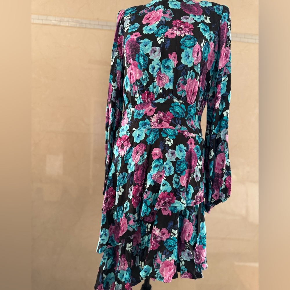 Floral Black Dress